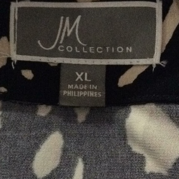 JM COLLECTION PAISLEY BLOUSE - Picture 5 of 8